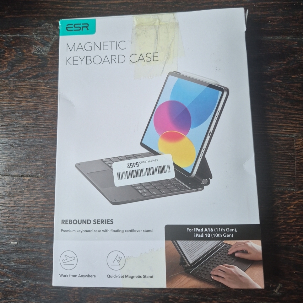 ESR Magnetic Keyboard Case Rebound iPad A16 (11th Gen iPad 10 (10th Gen) BLACK